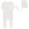 Ely's & Co. Ribbed Embroidered Collar Collection In White