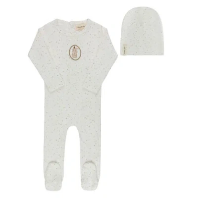 Ely's & Co. Kids'  Speckled Bunny Collection In White
