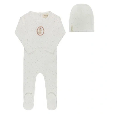 Ely's & Co. Kids'  Speckled Bunny Collection In White