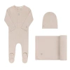 Ely's & Co. Squiggle Pointelle Collection In Beige
