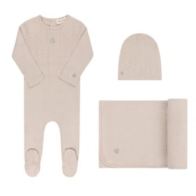 Ely's & Co. Kids'  Squiggle Pointelle Collection In Beige