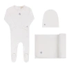 Ely's & Co. Kids'  Squiggle Pointelle Collection In Boys Cream