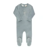 Ely's & Co. Kids'  Velour Center Floral Collection In Blue