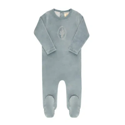 Ely's & Co. Kids'  Velour Center Floral Collection In Blue