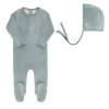 Ely's & Co. Kids'  Velour Center Floral Collection In Blue