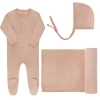 Ely's & Co. Kids'  Velour Center Floral Collection In Pink