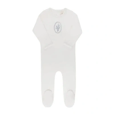 Ely's & Co. Kids'  Velour Center Floral Collection In White