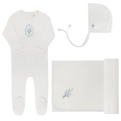 Ely's & Co. Kids'  Velour Center Floral Collection In White