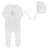Ely's & Co. Kids'  Velour Center Floral Collection In White