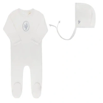 Ely's & Co. Kids'  Velour Center Floral Collection In White