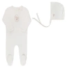 Ely's & Co. Kids'  Velour Center Floral Collection In White