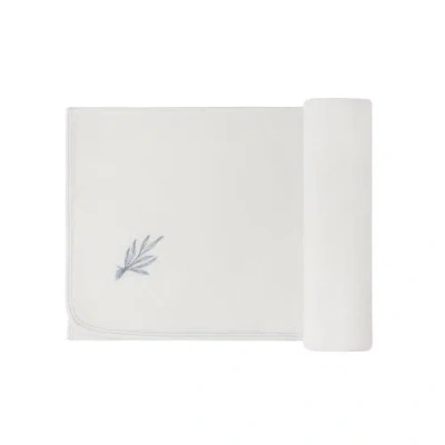 Ely's & Co. Velour Center Floral Collection In White