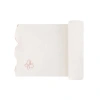 Ely's & Co. Velour Embroidered Bird & Butterfly Collection In Ivory/pink