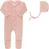Ely's & Co. Kids'  Velour Embroidered Bird & Butterfly Collection In Pink