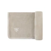 Ely's & Co. Velour Embroidered Bird & Butterfly Collection In Taupe