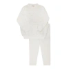 Ely's & Co. Velour Embroidered Floral Collection- Lounge Set