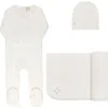 Ely's & Co. Velour Embroidered Floral Collection In White