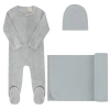 Ely's & Co. Kids'  Velour Embroidered Floral Collection In Blue