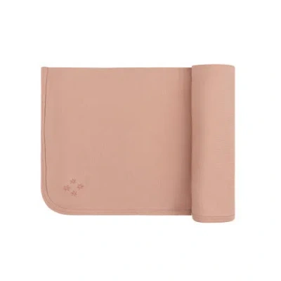 Ely's & Co. Velour Embroidered Floral Collection In Pink