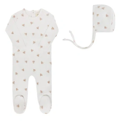 Ely's & Co. Babies'  Velour Leaf Pattern Collection In Multi