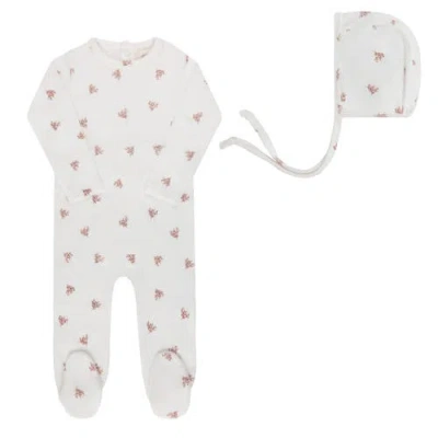 Ely's & Co. Babies'  Velour Leaf Pattern Collection In Multi