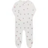 Ely's & Co. Kids'  Velour Leaf Pattern Collection In White