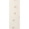 Ely's & Co. Velour Leaf Pattern Collection In White