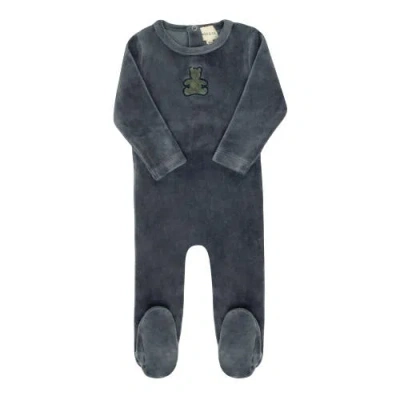 Ely's & Co. Kids'  Velour Plaid Bear Collection In Gray