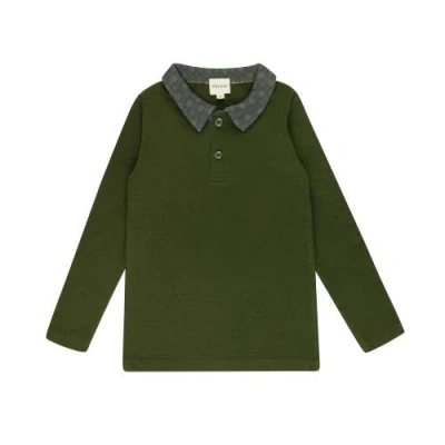 Ely's & Co. Kids'  Velour Plaid Bear Collection In Green