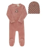 Ely's & Co. Kids'  Velour Plaid Bear Collection In Brown