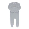 Ely's & Co. Kids'  Velour Pocket Full Of Flowers Collection In Blue