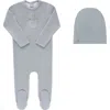 Ely's & Co. Kids'  Velour Pocket Full Of Flowers Collection In Blue