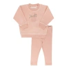 Ely's & Co. Kids'  Velour Pocket Full Of Flowers Collection In Pink