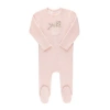 Ely's & Co. Velour Pocket Full Of Flowers Collection In Pink