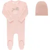 Ely's & Co. Kids'  Velour Pocket Full Of Flowers Collection In Pink
