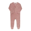 Ely's & Co. Babies'  Velour Stripe Collection In Brown