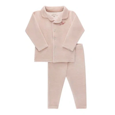 Ely's & Co. Kids'  Velour Stripe Collection In Pink