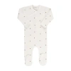 Ely's & Co. Kids'  Baby Cotton Ribbed Zipper Footie In Acorn