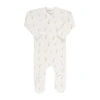 Ely's & Co. Kids'  Baby Cotton Ribbed Zipper Footie In Lilac