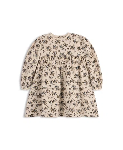 Ely's & Co. Girls' Brushed Floral Dress Collection - Little Kid, Big Kid In Neutral
