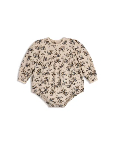 Ely's & Co. Girls' Brushed Floral Dress Collection Romper - Baby, Little Kid In Multi