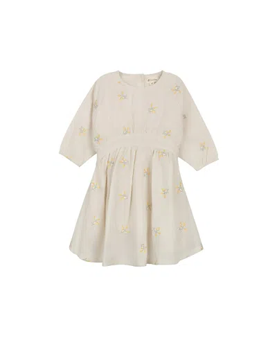 Ely's & Co. Girls' Looms Holland Collection Floral Dress - Little Kid & Big Kid In Neutral