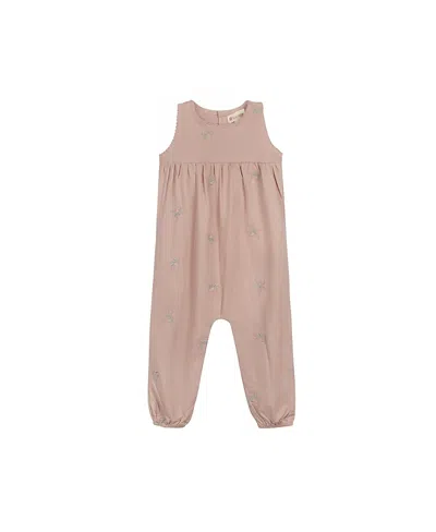 Ely's & Co. Girls' Looms Holland Collection Long Romper - Baby In Pink