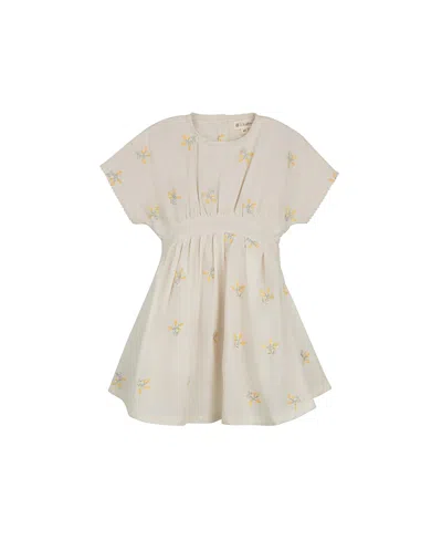 Ely's & Co. Girls' Looms Holland Collection Short Sleeve Dress - Little Kid, Big Kid In White