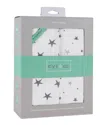 Ely's & Co. Patent Pending Waterproof Crib Sheet In Grey Stars