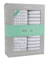 Ely's & Co. Patent Pending Waterproof Crib Sheet In Taupe Stripes  Splash