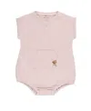 Ely's & Co. Unisex Baby French Terry Romper - Bear Collection In Pink