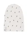 Ely's & Co. Unisex Cotton Ribbed Beanie - Baby In Ivory/blue Berry