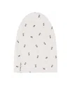 Ely's & Co. Unisex Cotton Ribbed Beanie - Baby In Ivory/plum Berry