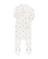 Ely's & Co. Unisex Cotton Ribbed Zipper Footie - Baby In Acorn